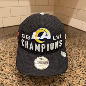 Los Angeles Rams New Era 9FORTY Super Bowl LVI Champions Youth Hat New